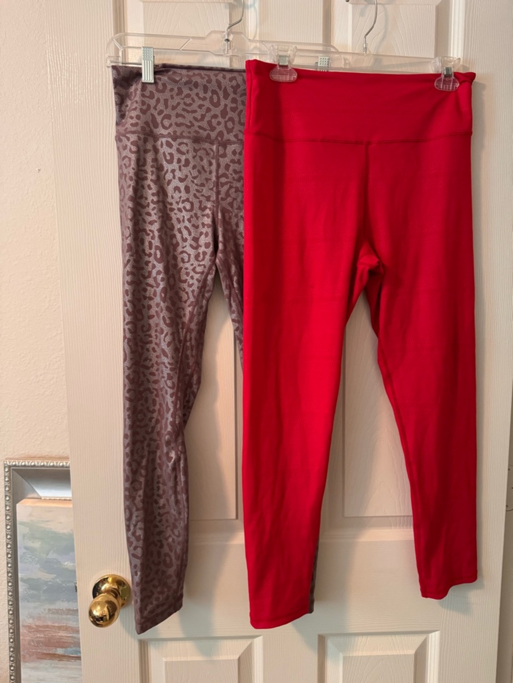Zyia Active High-Waist Leggings Animal Print - 2 Pair-Sz 12, worn once